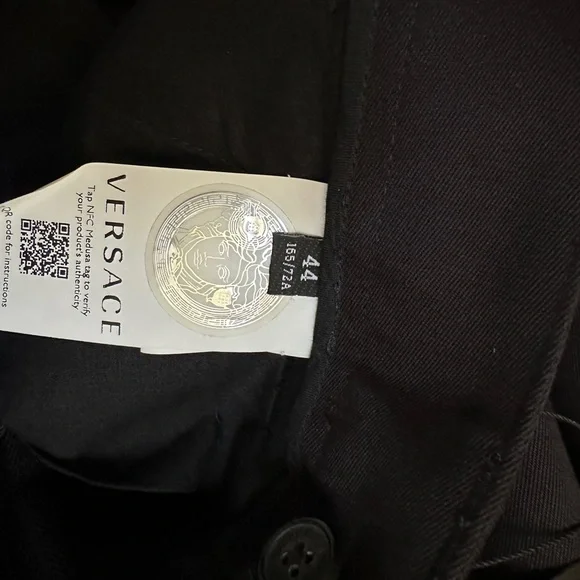Versace Pants Mens Cotton 44 Capri inseam 19.2 inch Waist Size 11.8 inch - Picture 8 of 13